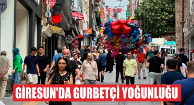 Giresun'da Gurbetçi Yoğunluğu
