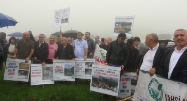 Giresun'da Vahşi Madencilik Protesto Edildi