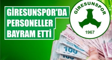 Giresunspor’da personeller bayram etti