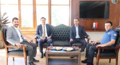 Kaymakam Tüzel’den Başkan Ayyıldız’a ziyaret
