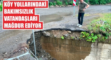 Giresun'da Köy Yollarındaki Bakımsızlık Vatandaşları Mağdur Ediyor