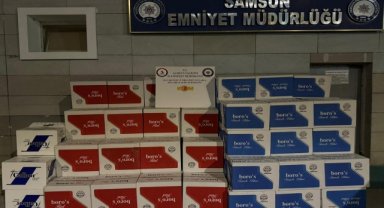 Samsun'da 1 milyon 80 bin makaron ele geçirildi