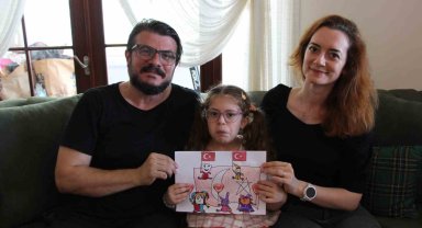 6 yaşında ressamlara taş çıkartıyor!