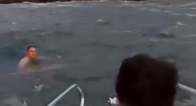 Boğulmaktan son anda kurtuldu