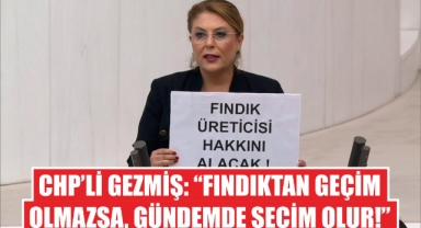 CHP’li Gezmiş: “Fındıktan geçim olmazsa, gündemde seçim olur!”