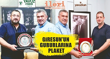 Giresun'un Gururlarına Plaket