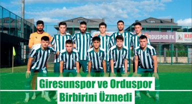 Giresunspor ve Orduspor Birbirini Üzmedi