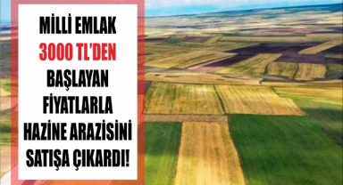 Milli Emlak 3000 TL’den Başlayan Fiyatlarla Hazine Arazisini Satışa Çıkardı!