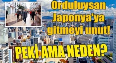 Orduluysan Japonya'ya gitmeyi unut!