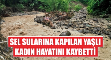 Sel sularına kapılan yaşlı kadın hayatını kaybetti