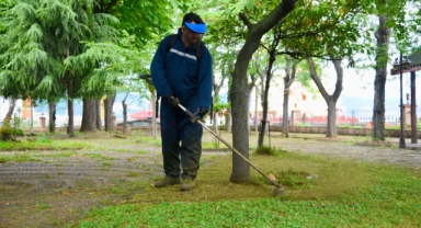 Tarihi Taşbaşı Parkında bakım ve temizlik başlatıldı