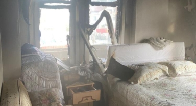 Trabzon'da 5 kişi yangından ve uçurumdan kurtarıldı