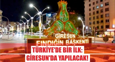 Türkiye’de Bir İlk: Giresun'da Yapılacak!