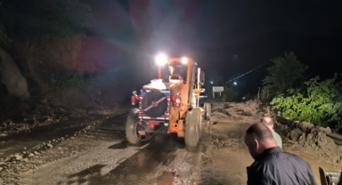 Ulaşıma kapanan Giresun - Gümüşhane karayolunda çalışmalar başladı