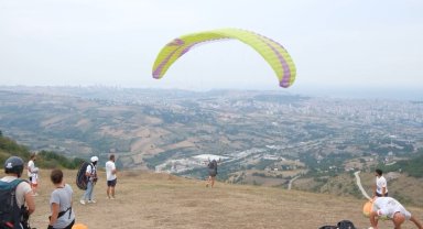 Yamaç Paraşütü Karadeniz Bölgesi Hedef Yarışması heyecanı