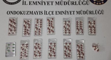 19 Mayıs ilçesinde sentetik ecza ele geçirildi