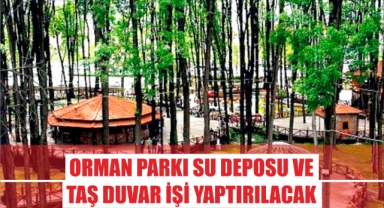 Orman Parkı Su Deposu Ve Taş Duvar İşi Yaptırılacak