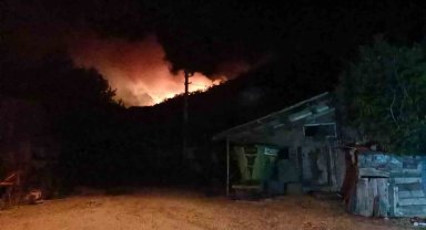 Bolu'daki orman yangını 2'nci gecesinde