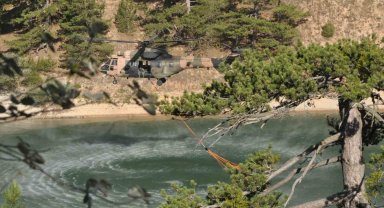 Bolu'daki yangına havadan 775 ton su atıldı