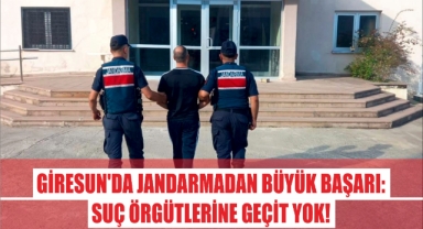 Giresun'da Jandarmadan Büyük Başarı: Suç Örgütlerine Geçit Yok!