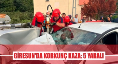 Giresun'da Korkunç Kaza: 5 Yaralı
