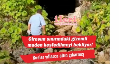 Giresun sınırındaki gizemli maden keşfedilmeyi bekliyor! Ruslar yıllarca altın çıkarmış