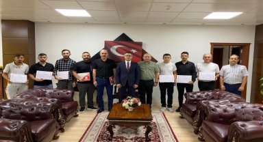 Giresun'da operatörlük kursunu tamamlayanlara belgeleri verildi