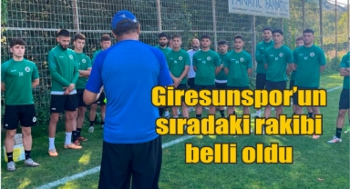 Giresunspor’un sıradaki rakibi belli oldu