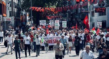 Haniye'nin öldürülmesi Zonguldak'ta protesto edildi