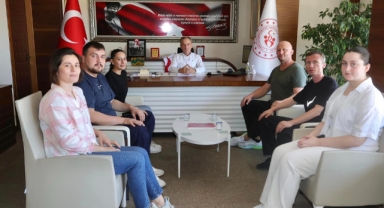 Kick Boks Turnuva İkincisi Beyzanur Kırım’dan Müdür Ergün’e ziyaret
