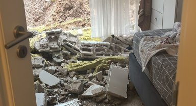 Ordu'da istinat duvarı çöktü: 48 daireli bina boşaltıldı