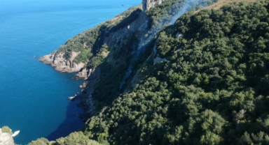 Sinop'ta uçurumdan düşen itfaiye erinin cansız bedenine ulaşıldı