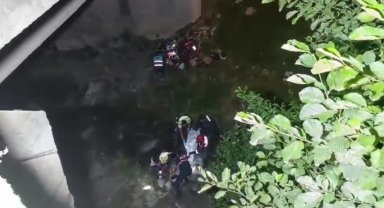 Uzungöl'de yabancı turist motosiklet ile dereye uçtu: 1 ölü