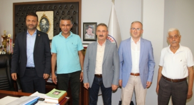 Doğu Karadeniz Belediyeler Birliği Genel Sekreteri Şentürk'ten, Başkan İbaş'a ziyaret