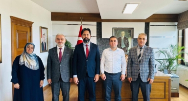 Espiye İlçe Müftüsü Gülbe’den Kaymakam Ahmet Kavanoz’a ziyaret