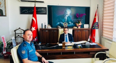 Espiye Kaymakamı Kavanoz İlçe Emniyet Müdürlüğü çalışmaları hakkında bilgi aldı