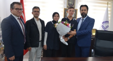 Espiye MTAL öğrencilerinden Müftü Gülbe’ye ziyaret
