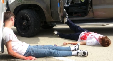 Giresun'da 94 kişilik zincirleme kaza tatbikatı: Herkes gerçek sandı!