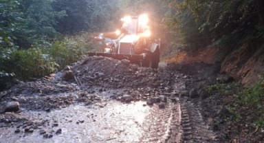 Giresun’da şiddetli yağış etkili oldu