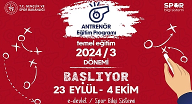 Antrenör Temel Eğitim Programı başvuruları başladı