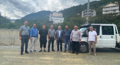 Giresun Milletvekili Temür, Osmaniye köyündeki yol çalışmalarını inceledi