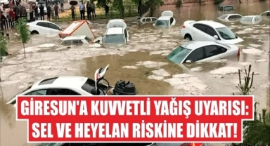 Giresun Valiliği uyardı… Giresun’da kuvvetli yağış bekleniyor!