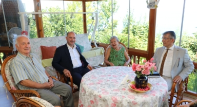 Giresun Valisi Serdengeçti Kıbrıs Gazisi Cemil Öztürk’ü ziyaret etti