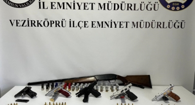 Huzur uygulamasında 5 adet tabanca ele geçirildi