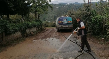 Piraziz’de cadde ve sokaklar temizlendi
