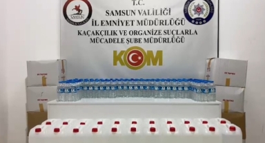 Samsun'da sahte içki imalatına operasyon