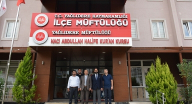 Espiye Müftüsü Gülbe, Yağlıdere İlçe Müftülüğünü Ziyaret Etti