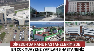 Giresun’da 2024 Yılında En Çok Muayene Yapılan Hastaneler Açıklandı