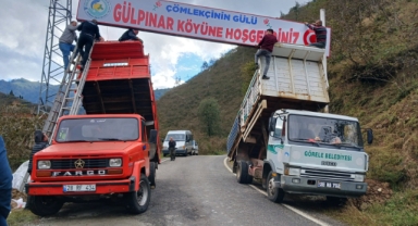 Giresun’un o köyüne tak tabelası dikildi!