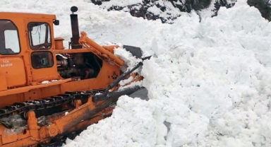 Artvin'de 6 köye ulaşımın sağlandığı kara yolu çığ nedeniyle kapandı